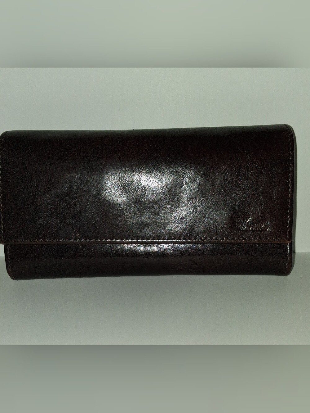 Venice Leather Shop Italy Trifold Clutch Wallet